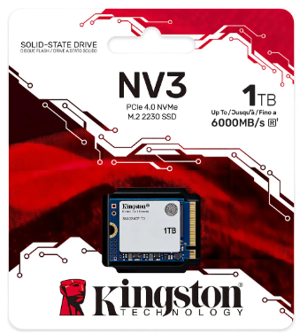 2 Ssd Kingston Nv3 1tb Nvme Pcie 4.0 2230 Lectura/escritura 6000/4000mb/s
